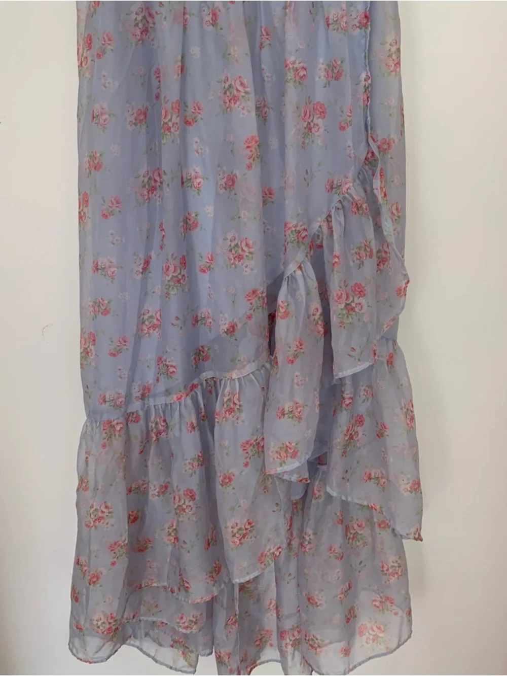 Abercrombie and Fitch Emerson Off-The-Shoulder Floral Drama Maxi Dress